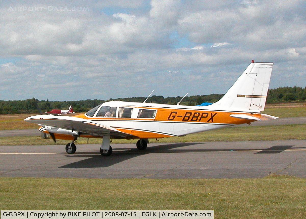 G-BBPX, 1972 Piper PA-34-200 Seneca C/N 34-7250262, RESIDENT SENECA