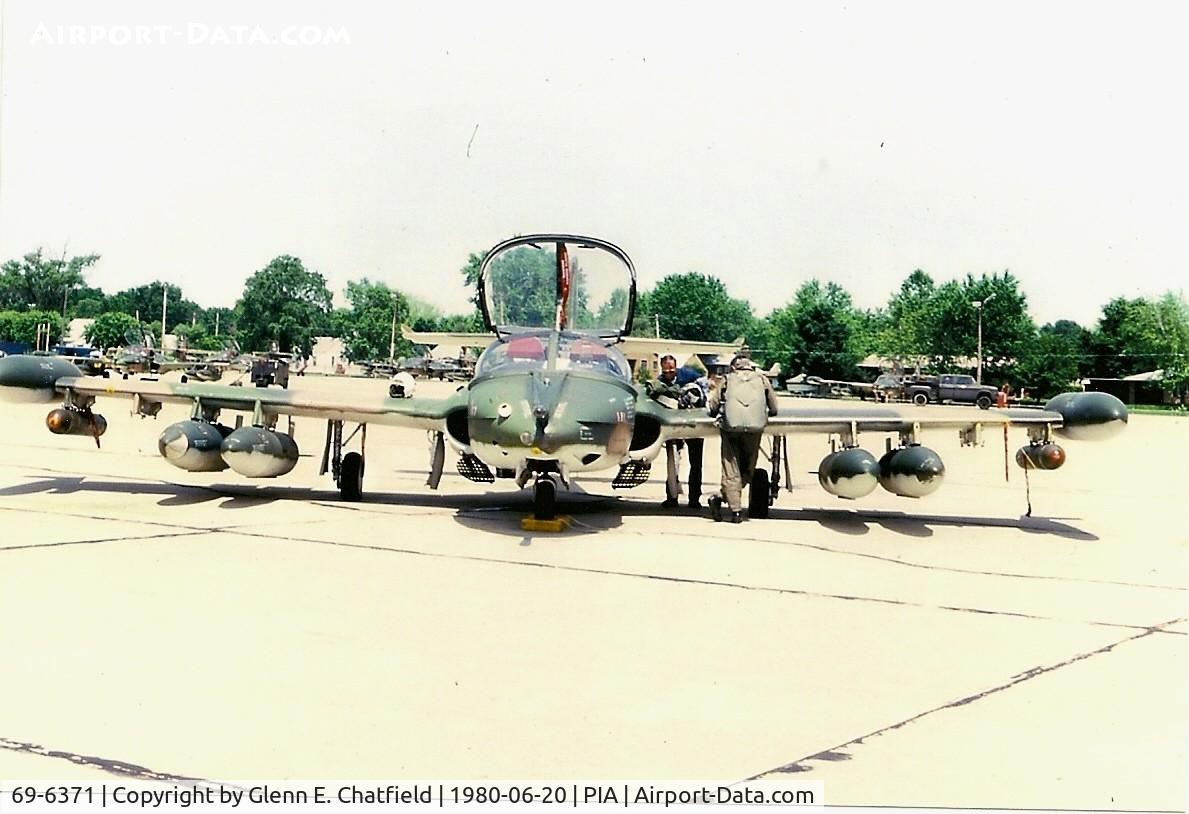 69-6371, 1969 Cessna OA-37B Dragonfly C/N 43216, After the flight