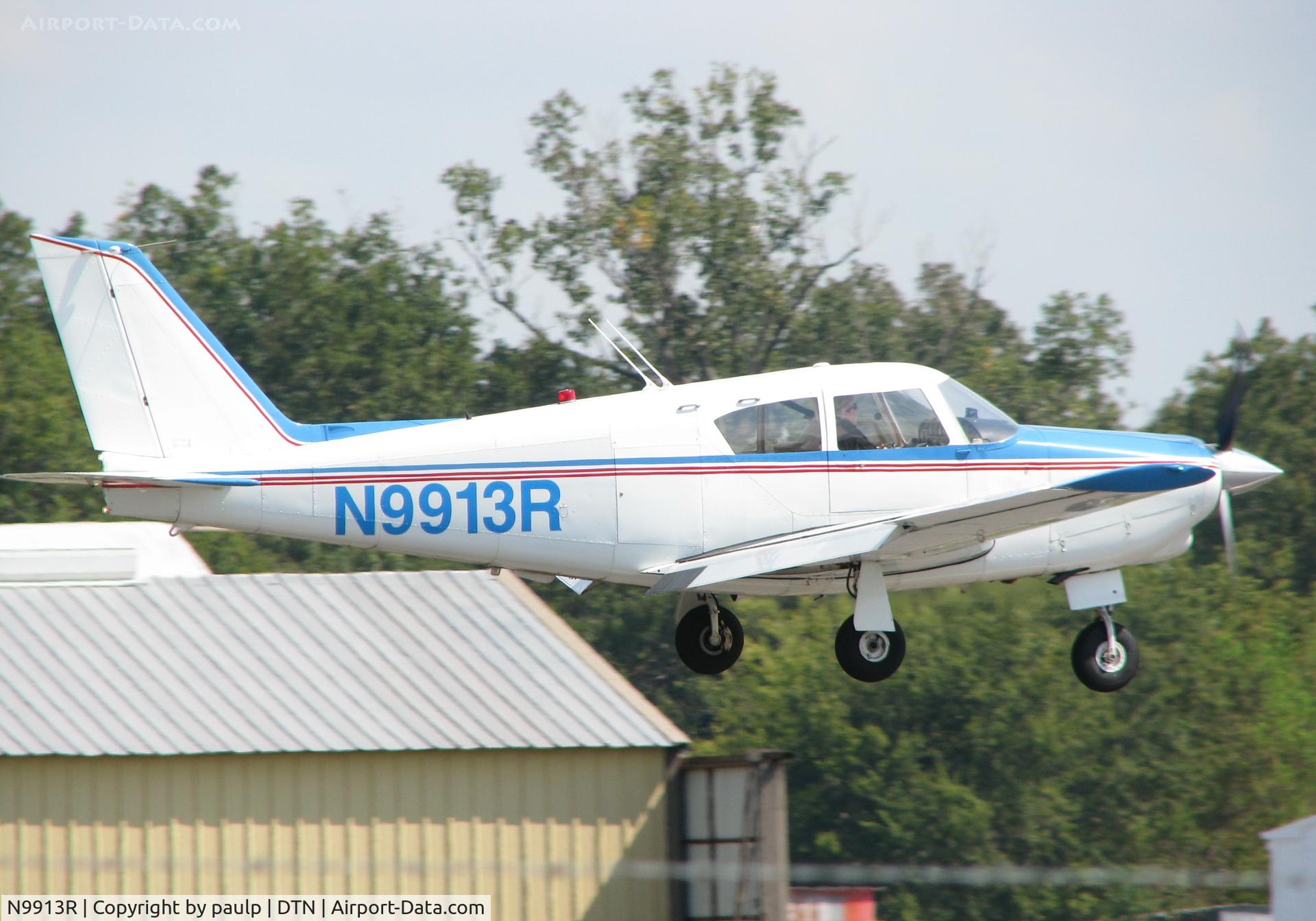 N9913R, 1965 Piper PA-24-260 Comanche C/N 24-4255, About to touch down at Downtown Shreveport.