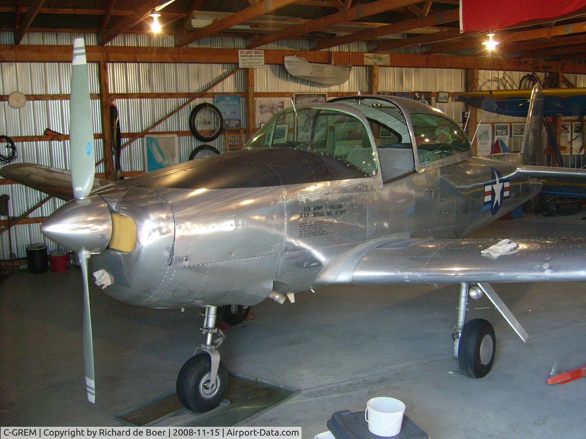 C-GREM, 1948 North American L-17C Navion C/N NAV-4-977, NA Navion L-17A