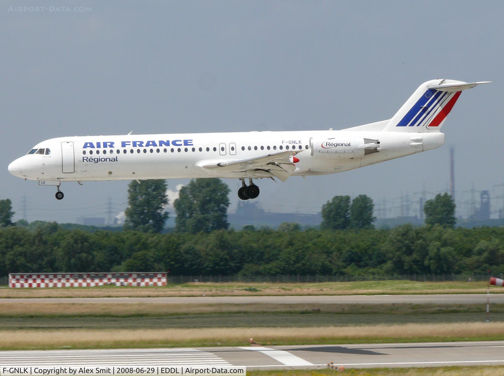 F-GNLK, 1990 Fokker 100 (F-28-0100) C/N 11307, Fokker F28-0100 Fellowship F-GNLK Air France by Regional
