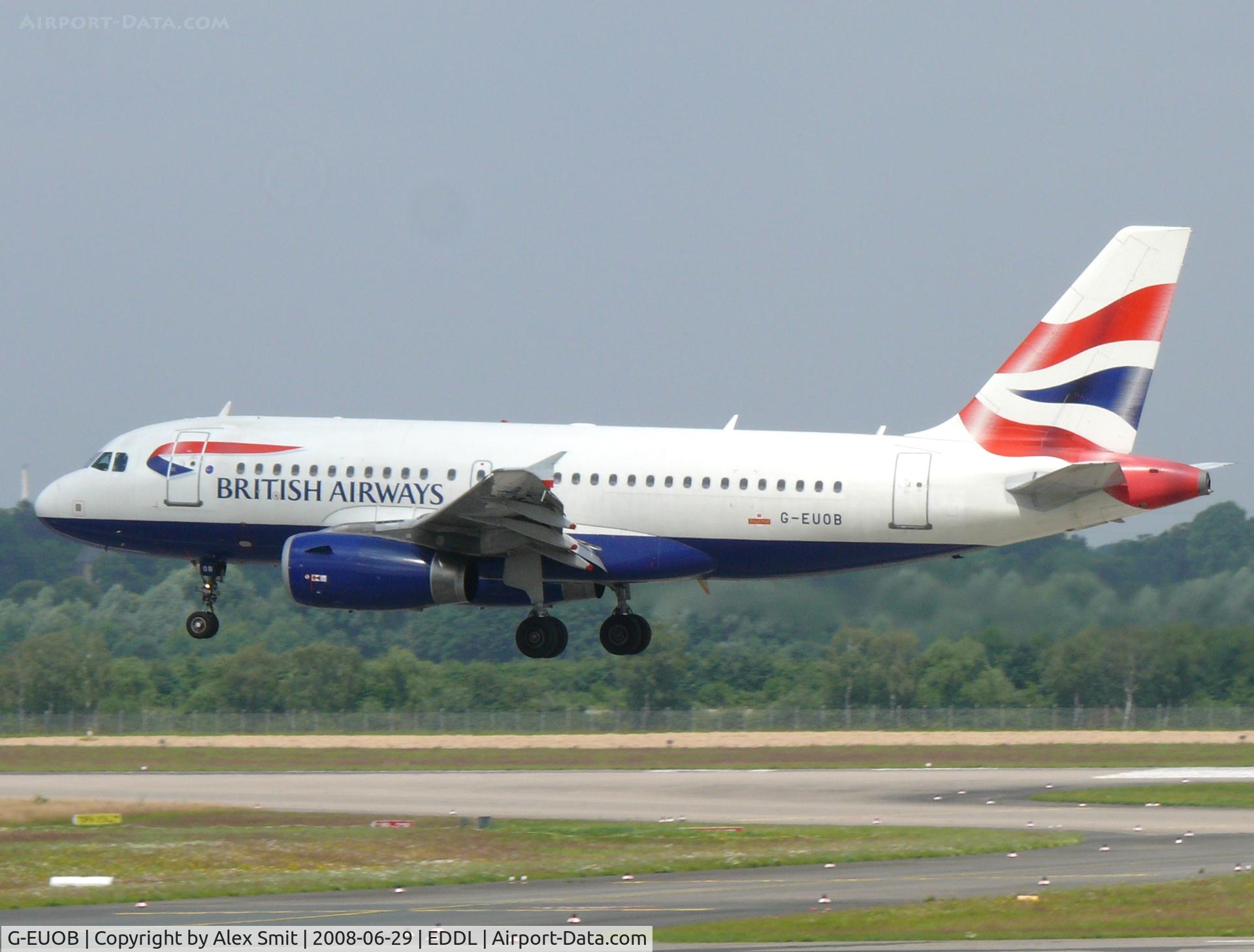 G-EUOB, 2001 Airbus A319-131 C/N 1529, Airbus Industries A319-131 G-EUOB British Airways