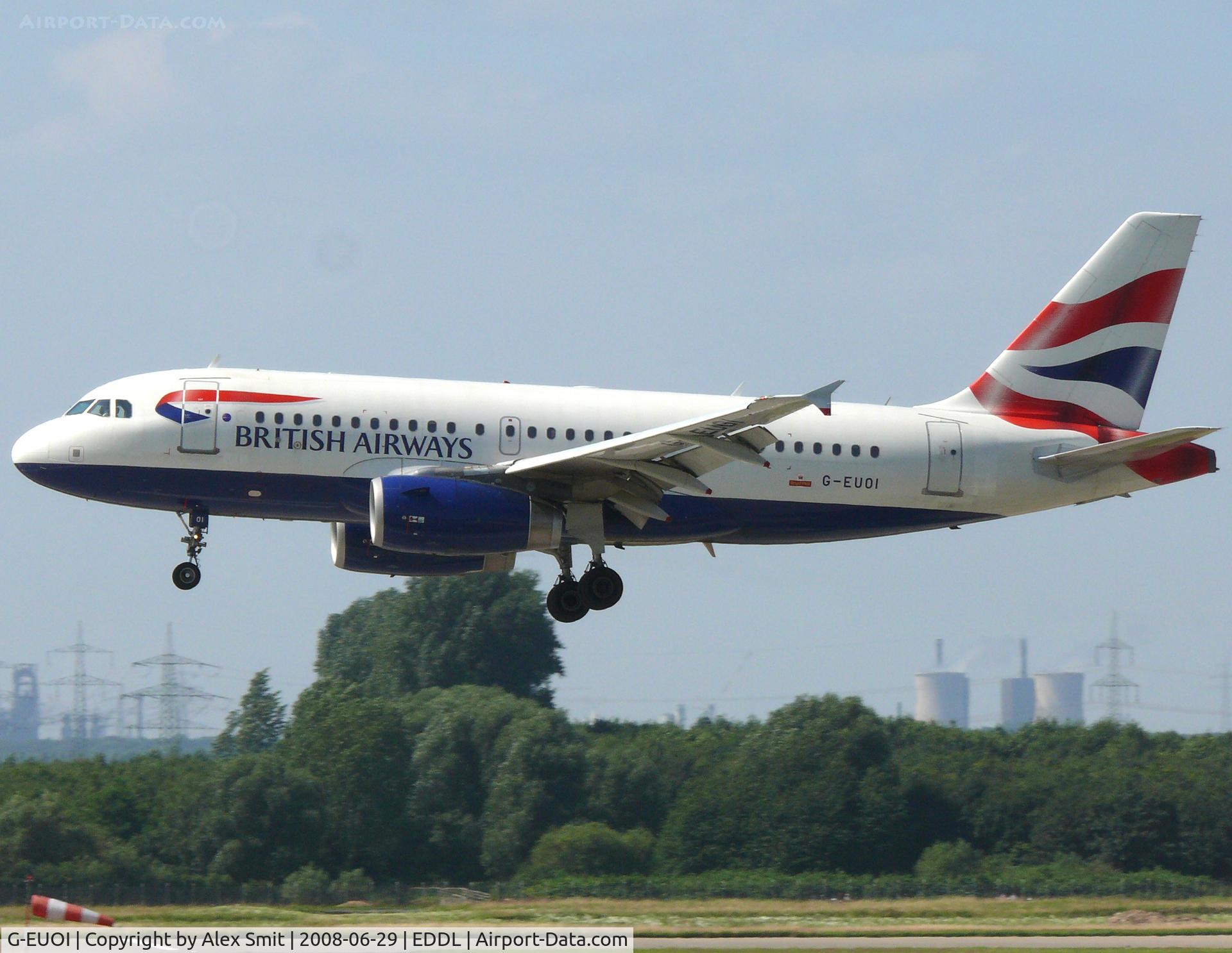 G-EUOI, 2001 Airbus A319-131 C/N 1606, Airbus Industries A319-131 G-EUOI British Airways