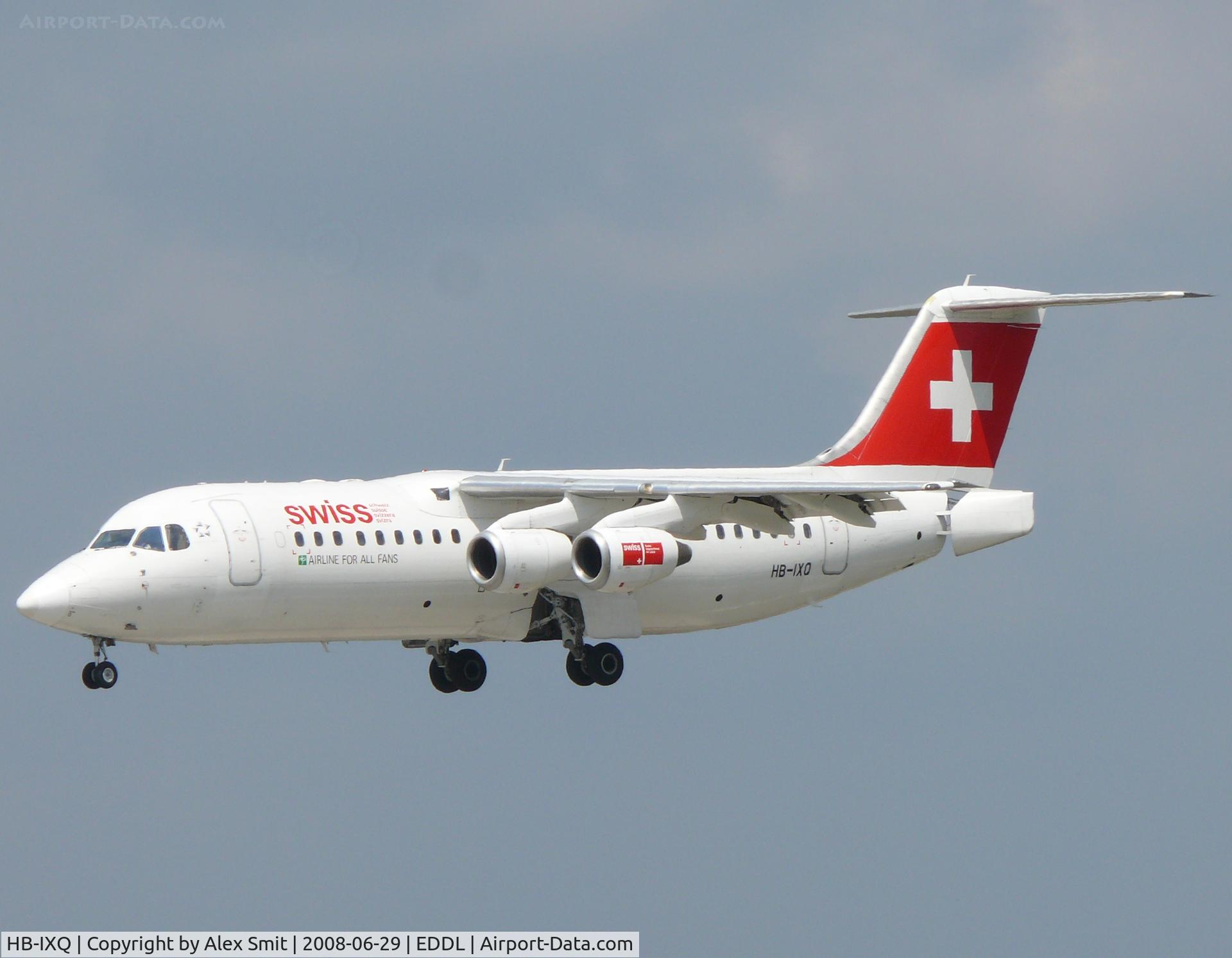 HB-IXQ, 1996 British Aerospace Avro 146-RJ100 C/N E3282, British Aerospace Bae146-300/RJ100 HB-IXQ Swiss