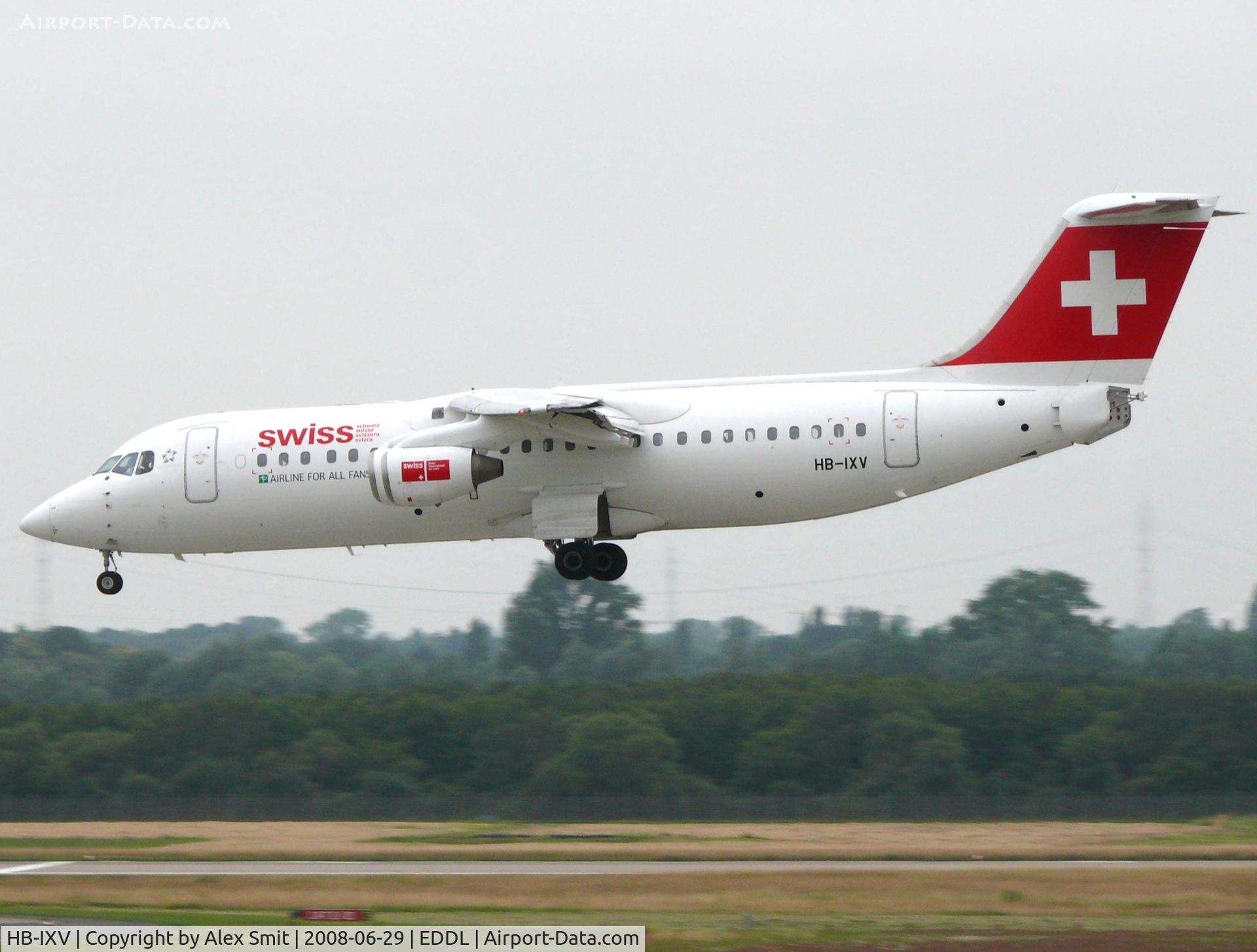 HB-IXV, 1995 British Aerospace Avro 146-RJ100 C/N E3274, British Aerospace Bae146-300/RJ100 HB-IXV Swiss