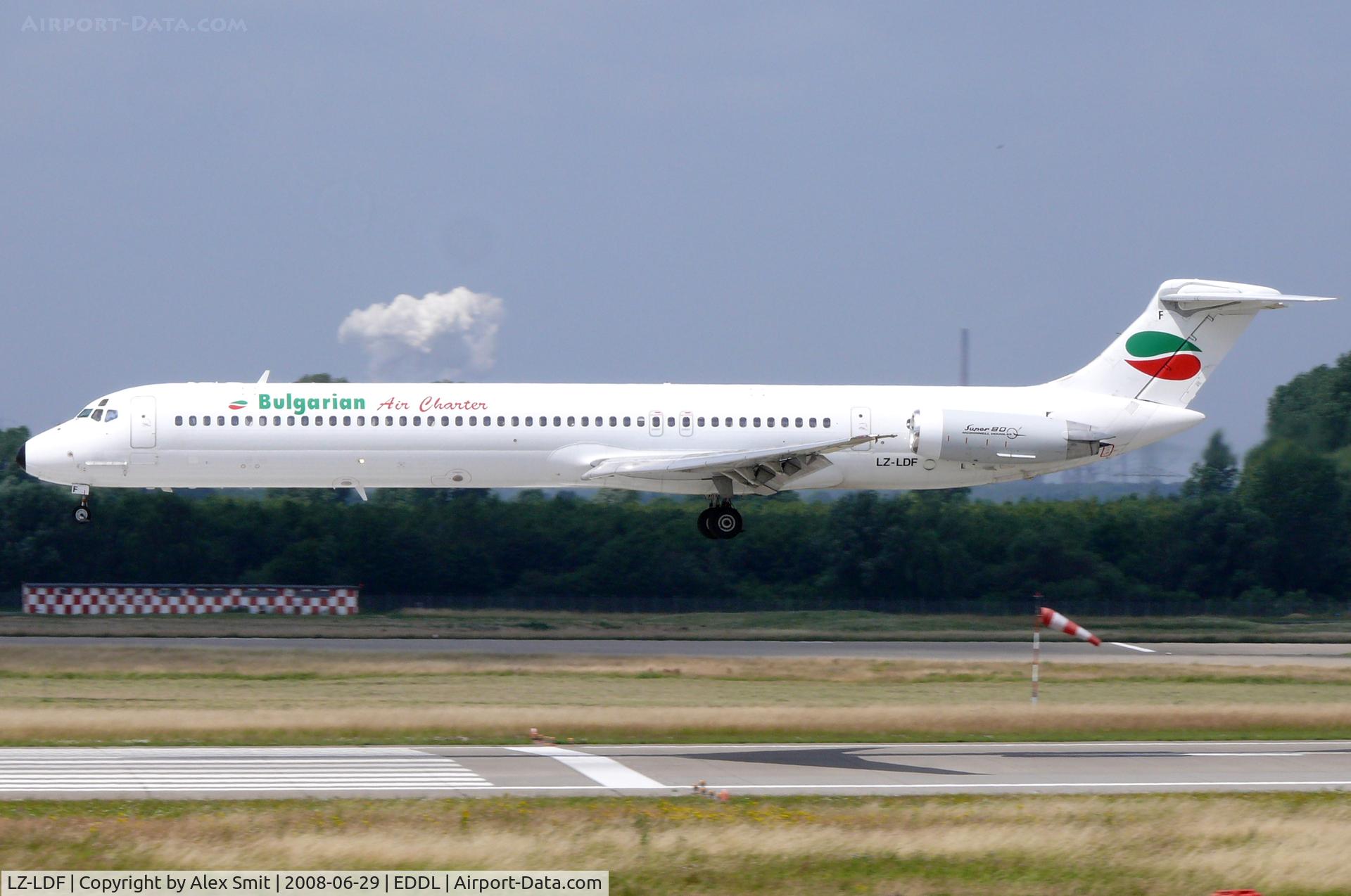 LZ-LDF, 1986 McDonnell Douglas MD-82 (DC-9-82) C/N 49219, McDonnel-Douglas MD82 LZ-LDF Bulgarian Air Charter
