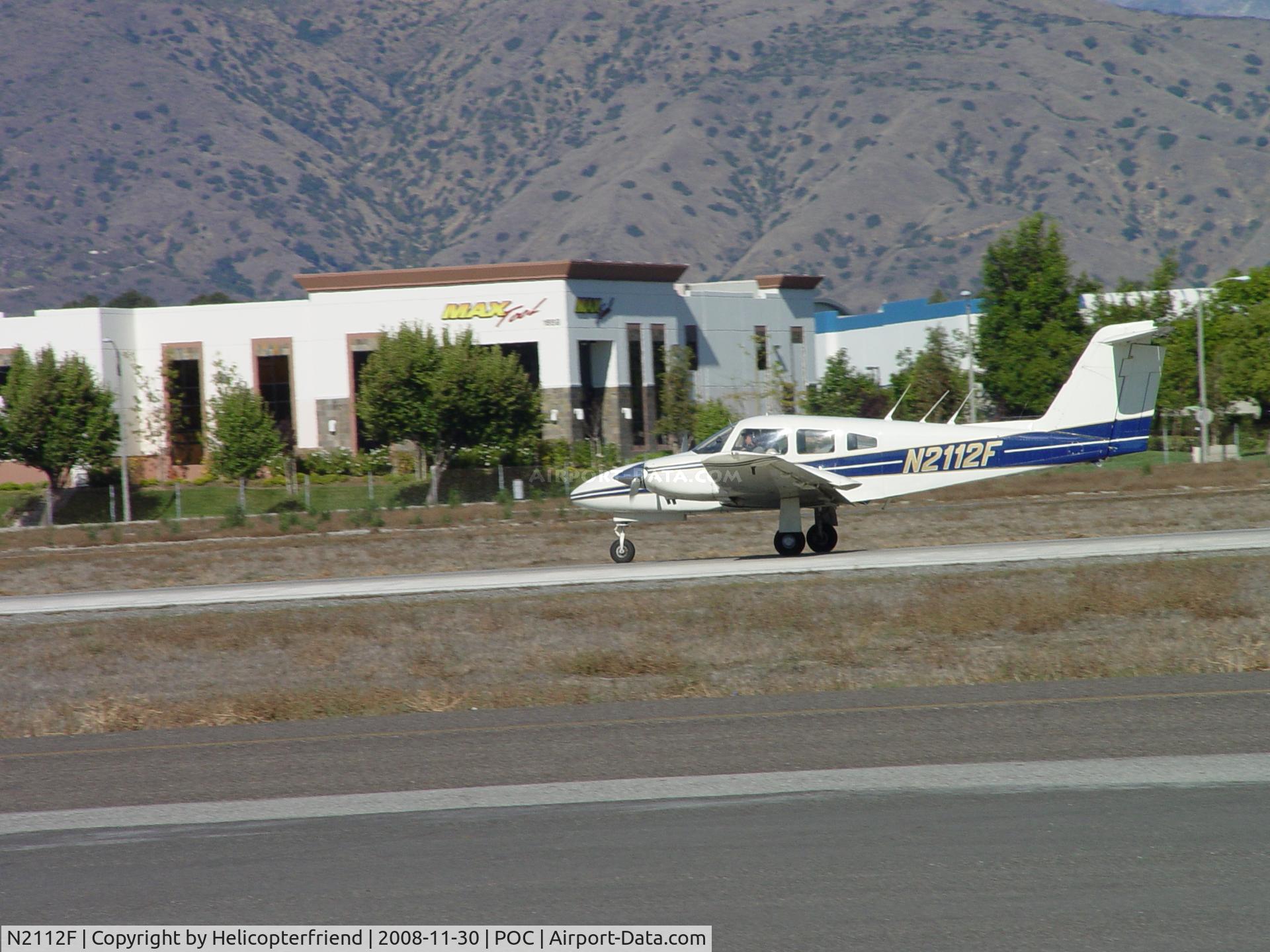 N2112F, 1978 Piper PA-44-180 Seminole C/N 44-7995154, Rolling out after landing