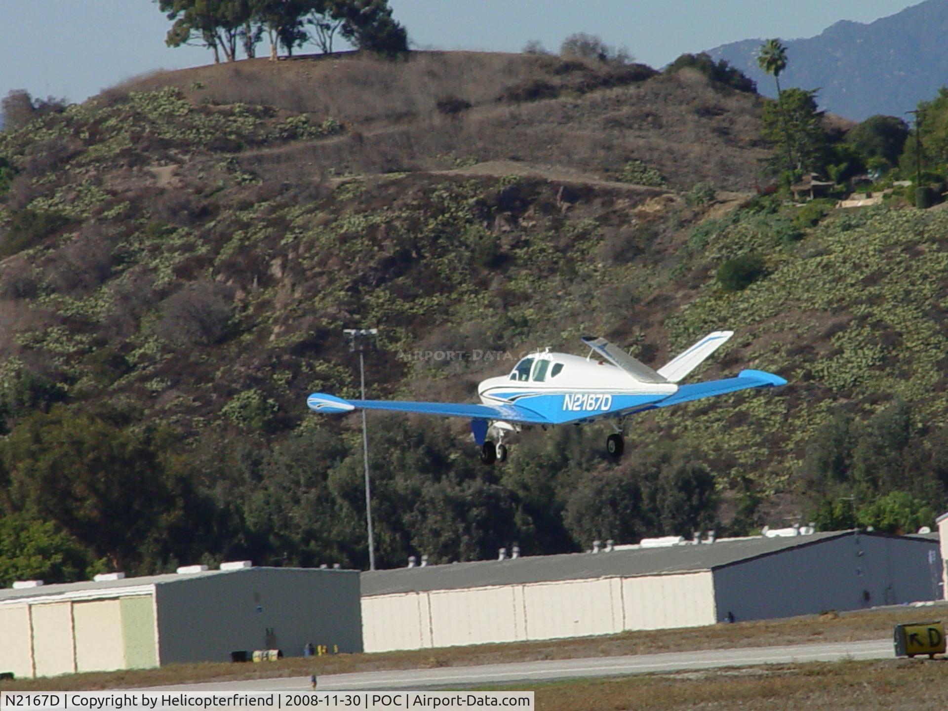 N2167D, 1953 Beech D35 C/N D-3514, Taking off towards Puddinstone Lake