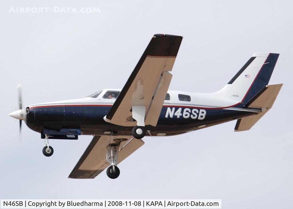 N46SB, 1986 Piper PA-46-310P Malibu C/N 4608039, On final approach to 17L.