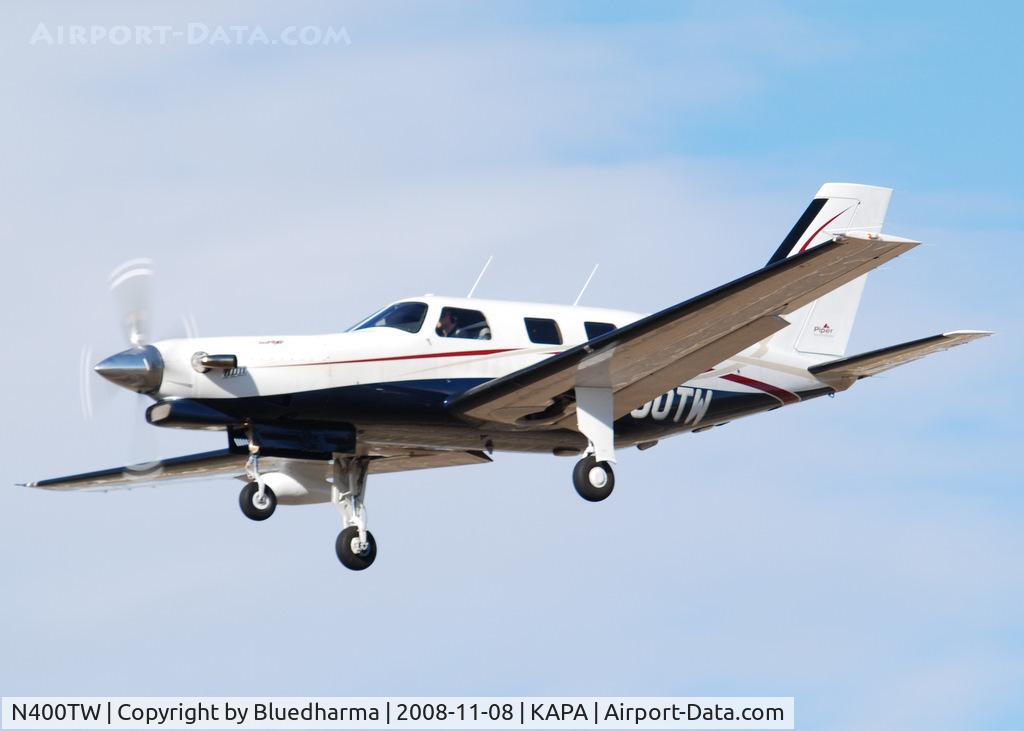 N400TW, 1995 Piper PA-46-350P Malibu Mirage C/N 4636015, On final approach to 17L.