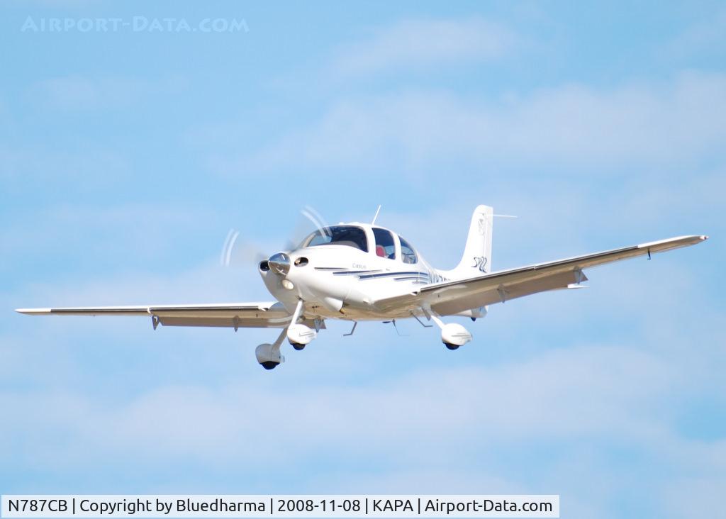 N787CB, 2003 Cirrus SR22 C/N 0787, On final approach to 17L.