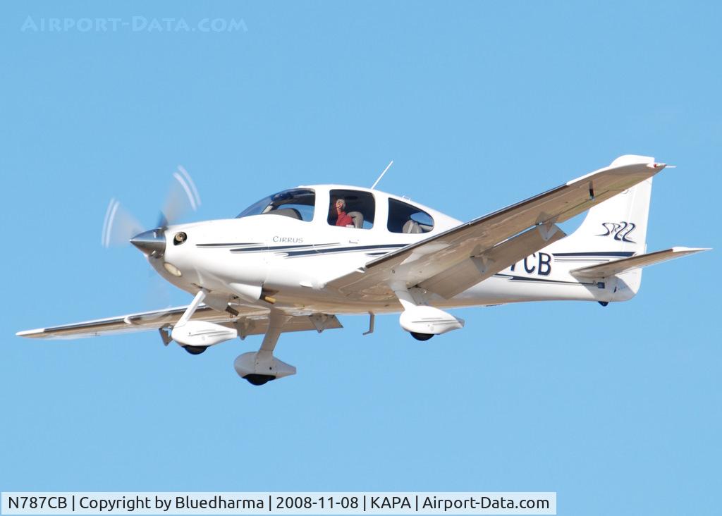 N787CB, 2003 Cirrus SR22 C/N 0787, On final approach to 17L.
