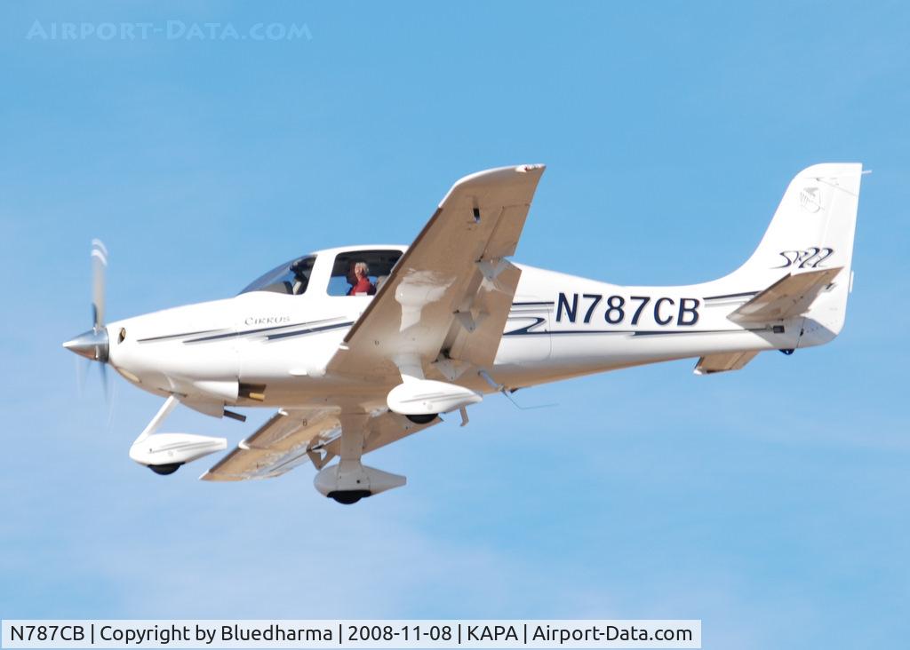 N787CB, 2003 Cirrus SR22 C/N 0787, On final approach to 17L.