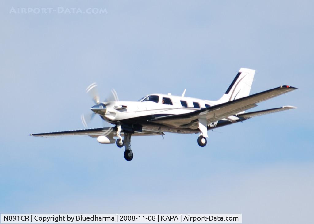 N891CR, 2007 Piper PA-46-500TP Malibu Meridian C/N 4697321, On final approach to 17R.