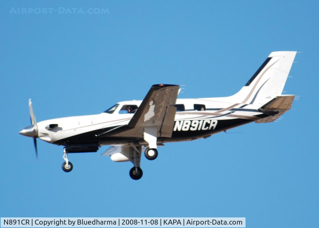 N891CR, 2007 Piper PA-46-500TP Malibu Meridian C/N 4697321, On final approach to 17R.
