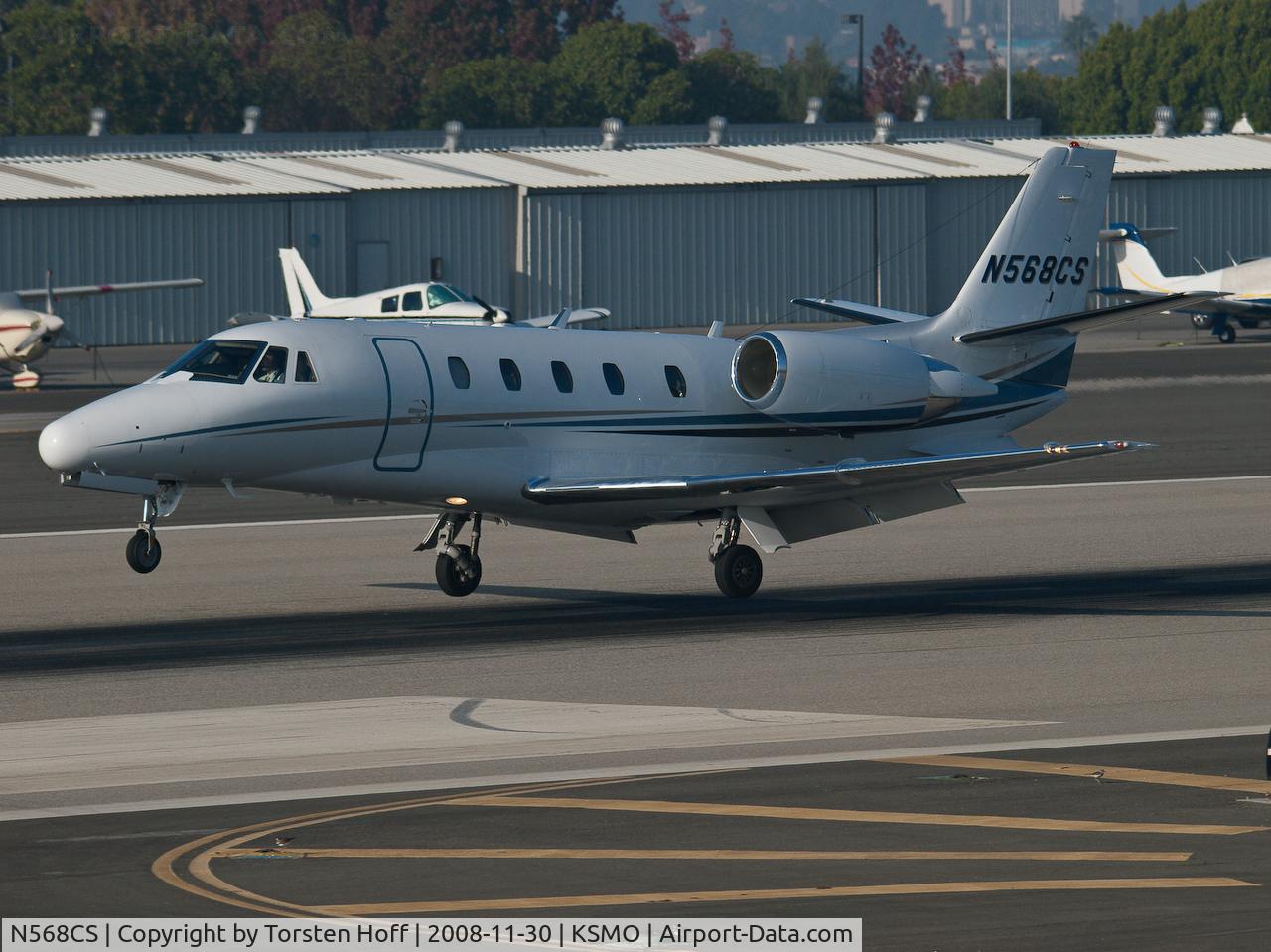 N568CS, 2006 Cessna 560XLS Citation Excel C/N 560-5637, N568CS arriving on RWY 21