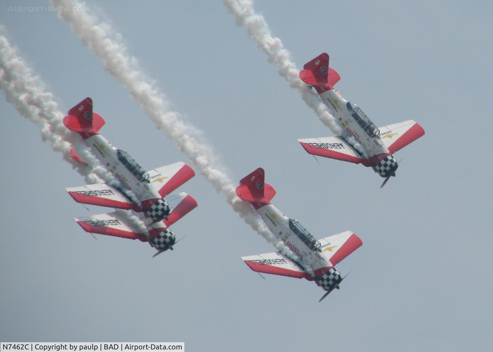 N7462C, North American AT-6B Texan C/N 121-43211, Performing at Barksdale Air Force Base.