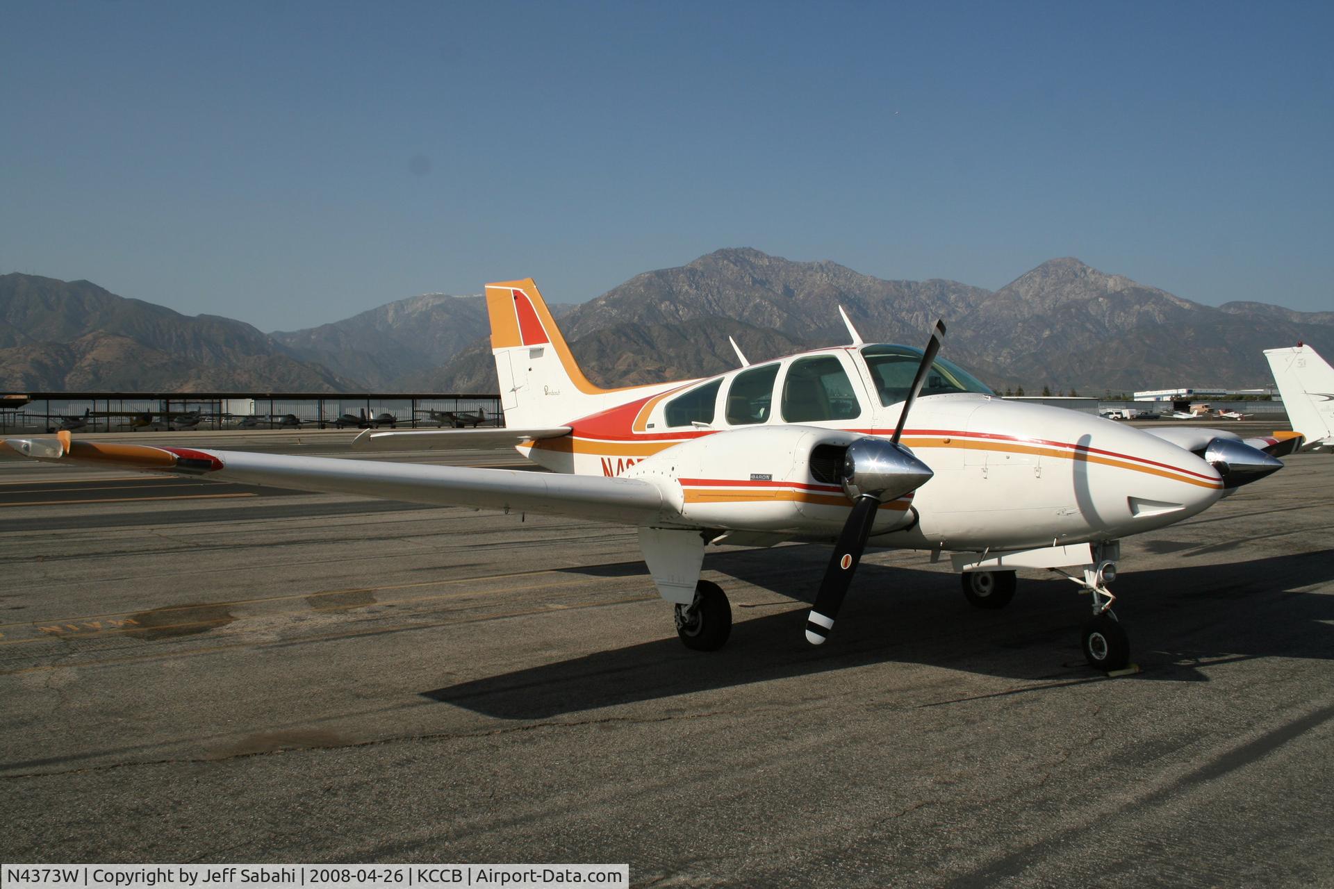 N4373W, 1974 Beech 95-B55 (T42A) Baron C/N TC-1696, Cable Airport (KCCB)