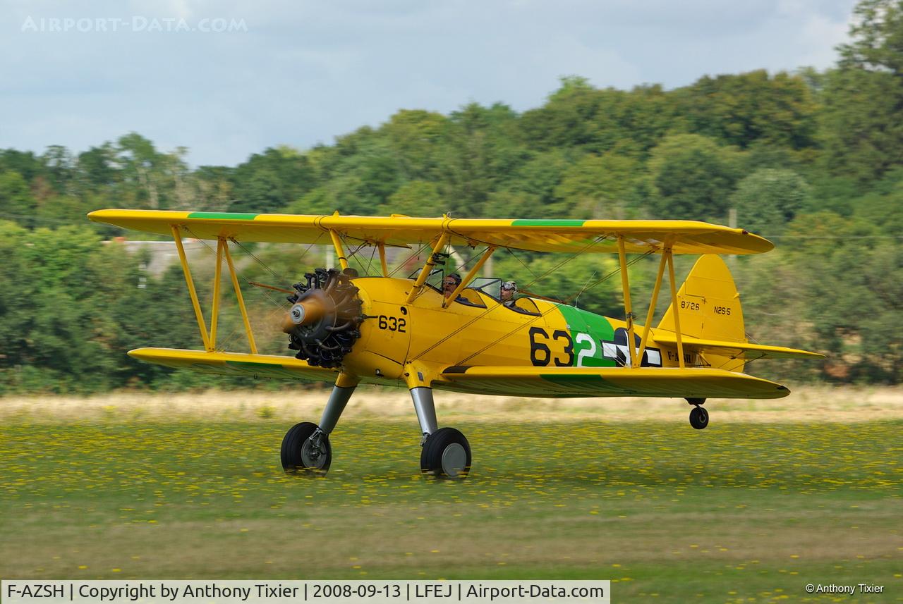 F-AZSH, 1943 Boeing A75N1 C/N 75-8726, Stearman at Foug'air JPO 2008 (Villers - LFEJ)