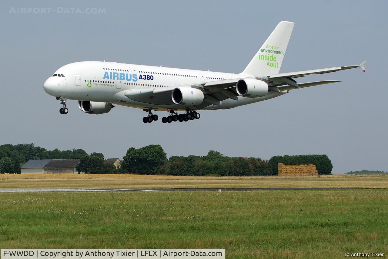 F-WWDD, 2005 Airbus A380-861 C/N 004, training of A380 DeltaDelta on LFLX