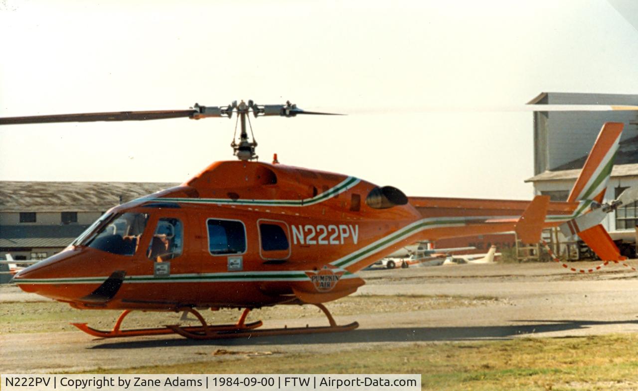 N222PV, Bell 222UT C/N 47510, Pumpkin Air Bell 222 at Meacham Field