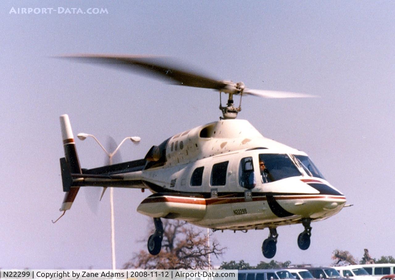 N22299, Bell 222 C/N 47059, Bell 222 at the Grand Prairie, Texas plant helipad