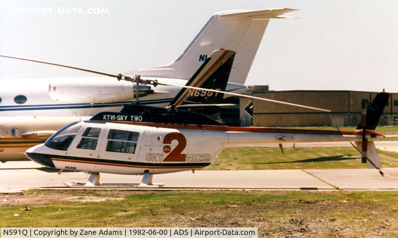 N591Q, Bell 206B C/N 1839, At Dallas Addison - Bell 206 - KTVI Sky Two