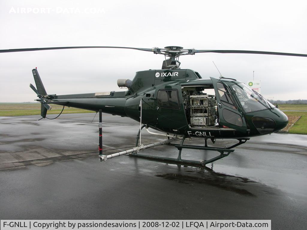 F-GNLL, Eurocopter AS-350B-3 Ecureuil Ecureuil C/N 3294, équipé pour un calibration d'antennes TDF