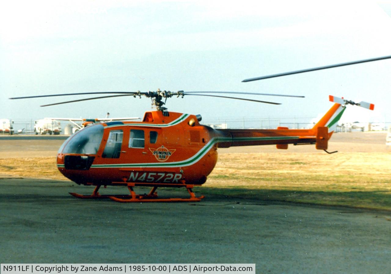 N911LF, 1984 MBB Bo-105S C/N S-663, Pumpkin Air - Registered as N4572R