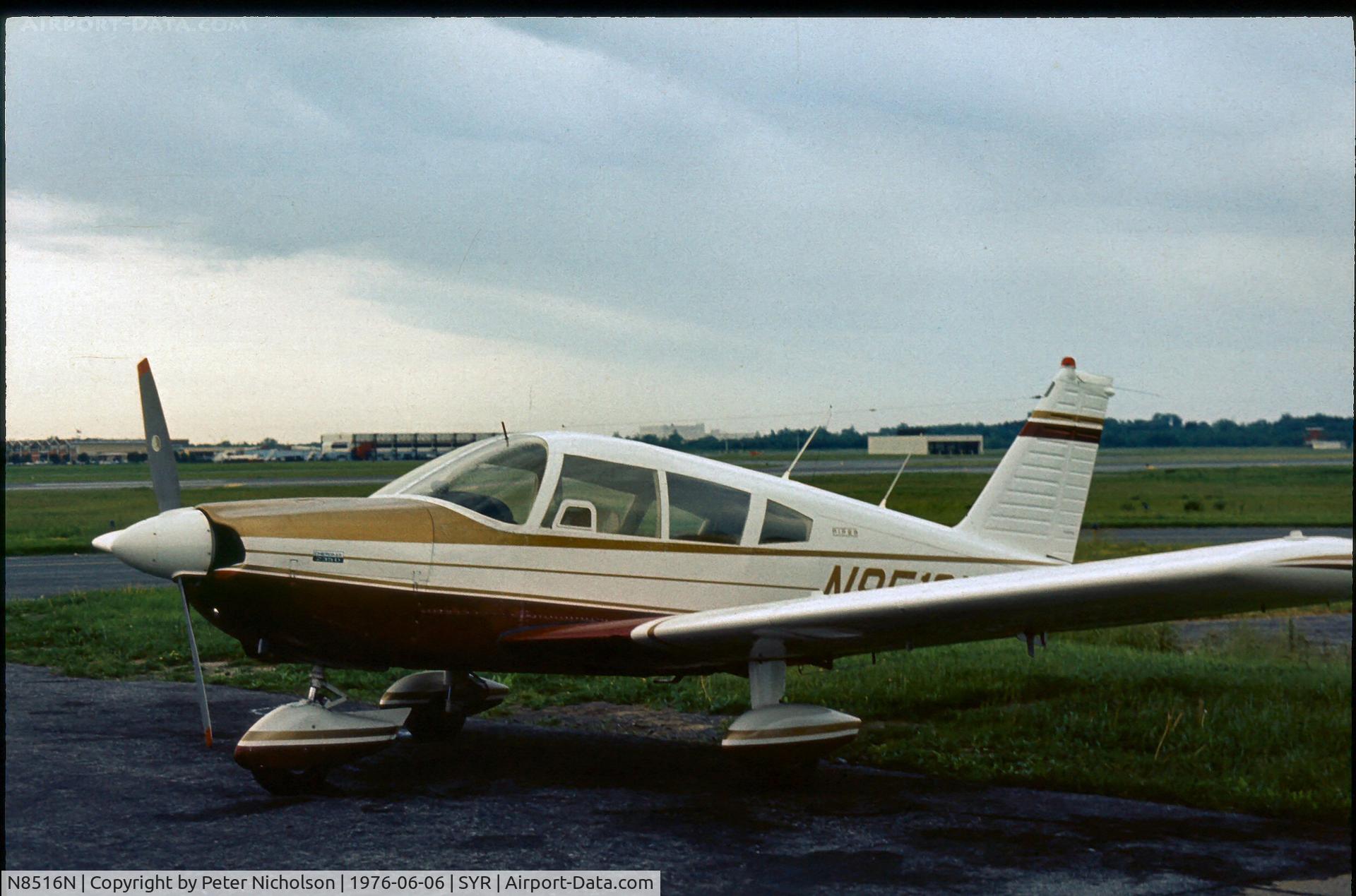 N8516N, 1970 Piper PA-28-235 C/N 28-11310, This Cherokee 235D seen at Syracuse in 1976