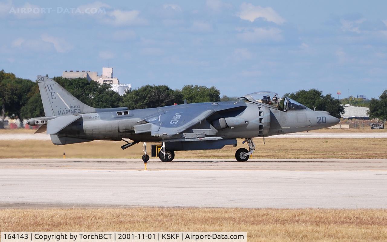 164143, McDonnell Douglas AV-8B Harrier II C/N 216, Harrier II Demo at Lackland Airshow 2008
