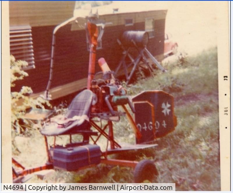 N4694, Bensen B-8M Gyrocopter Gyrocopter C/N 1 (N4694), This is the front view,