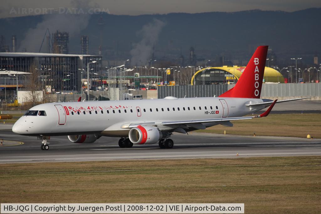 HB-JQG, 2008 Embraer 190LR (ERJ-190-100LR) C/N 19000189, ERJ 190-100 LR