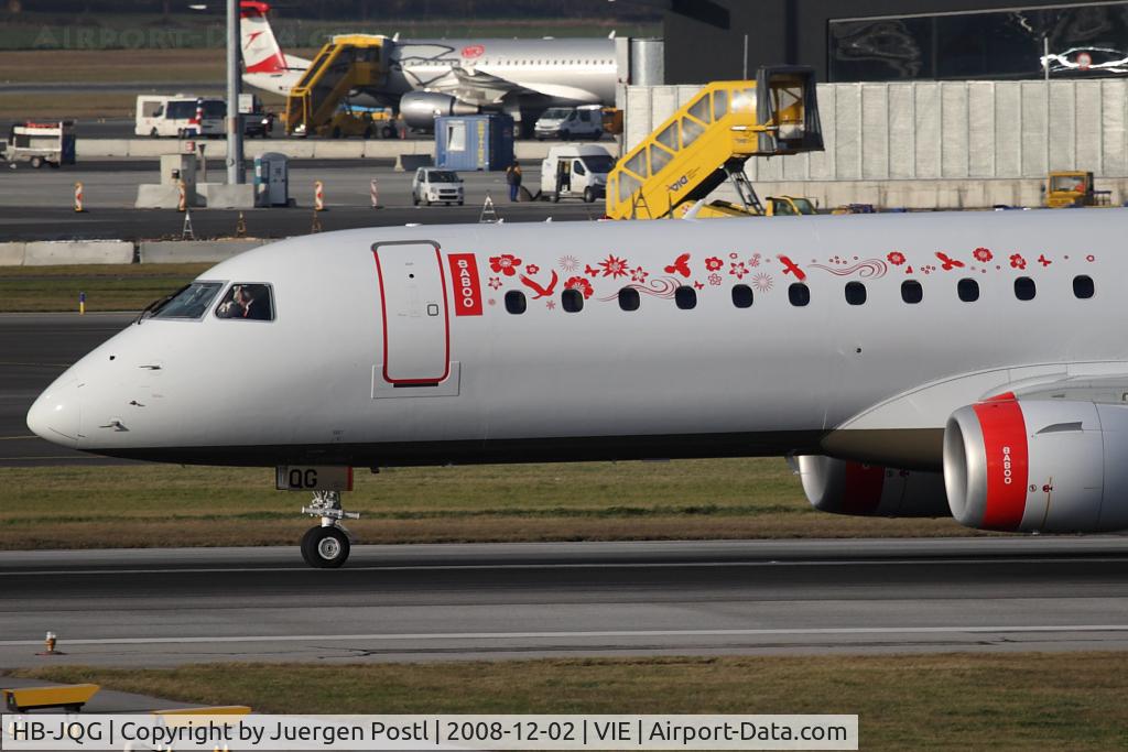 HB-JQG, 2008 Embraer 190LR (ERJ-190-100LR) C/N 19000189, ERJ 190-100 LR
