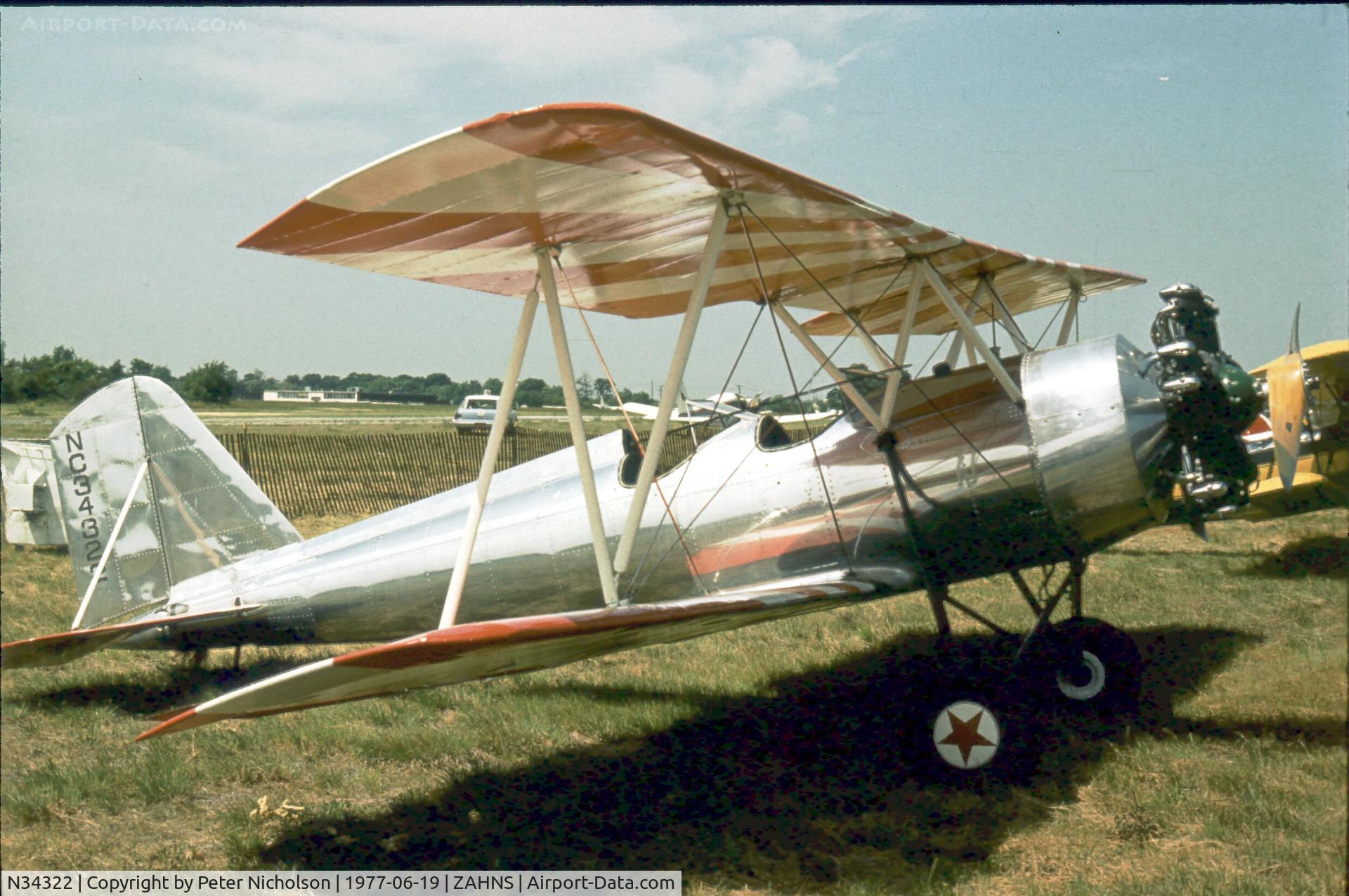 N34322, 1942 Meyers OTW-145 C/N 66, As NC34322 seen at Zahns Airport, Amityville NY in 1975 and 1977 - airfield later closed in 1980