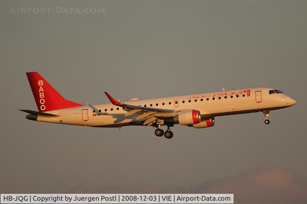 HB-JQG, 2008 Embraer 190LR (ERJ-190-100LR) C/N 19000189, ERJ 190-100 LR