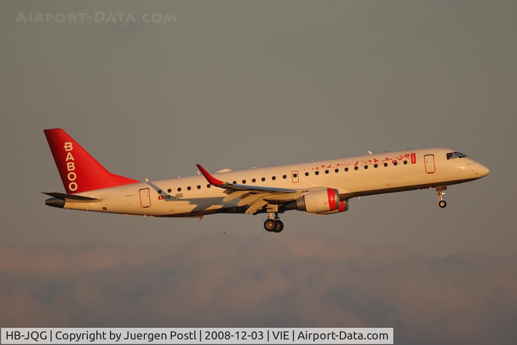 HB-JQG, 2008 Embraer 190LR (ERJ-190-100LR) C/N 19000189, ERJ 190-100 LR