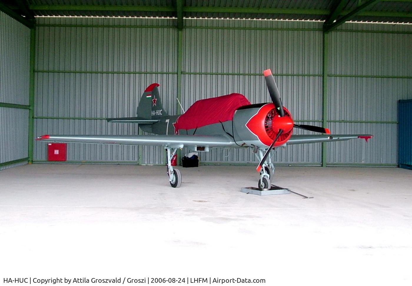 HA-HUC, Bacau Yak-52 C/N 855509, Fertöszentmiklos / Meidl Airport / LHFM - Hungary