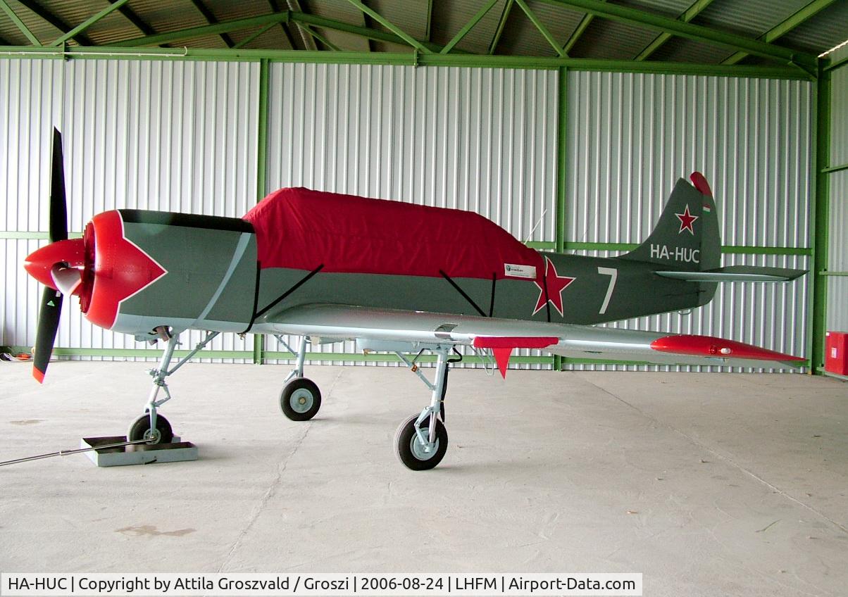 HA-HUC, Bacau Yak-52 C/N 855509, Fertöszentmiklos / Meidl Airport / LHFM - Hungary