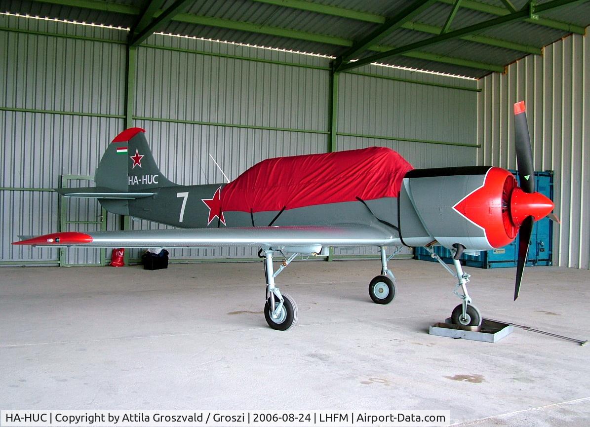 HA-HUC, Bacau Yak-52 C/N 855509, Fertöszentmiklos / Meidl Airport / LHFM - Hungary