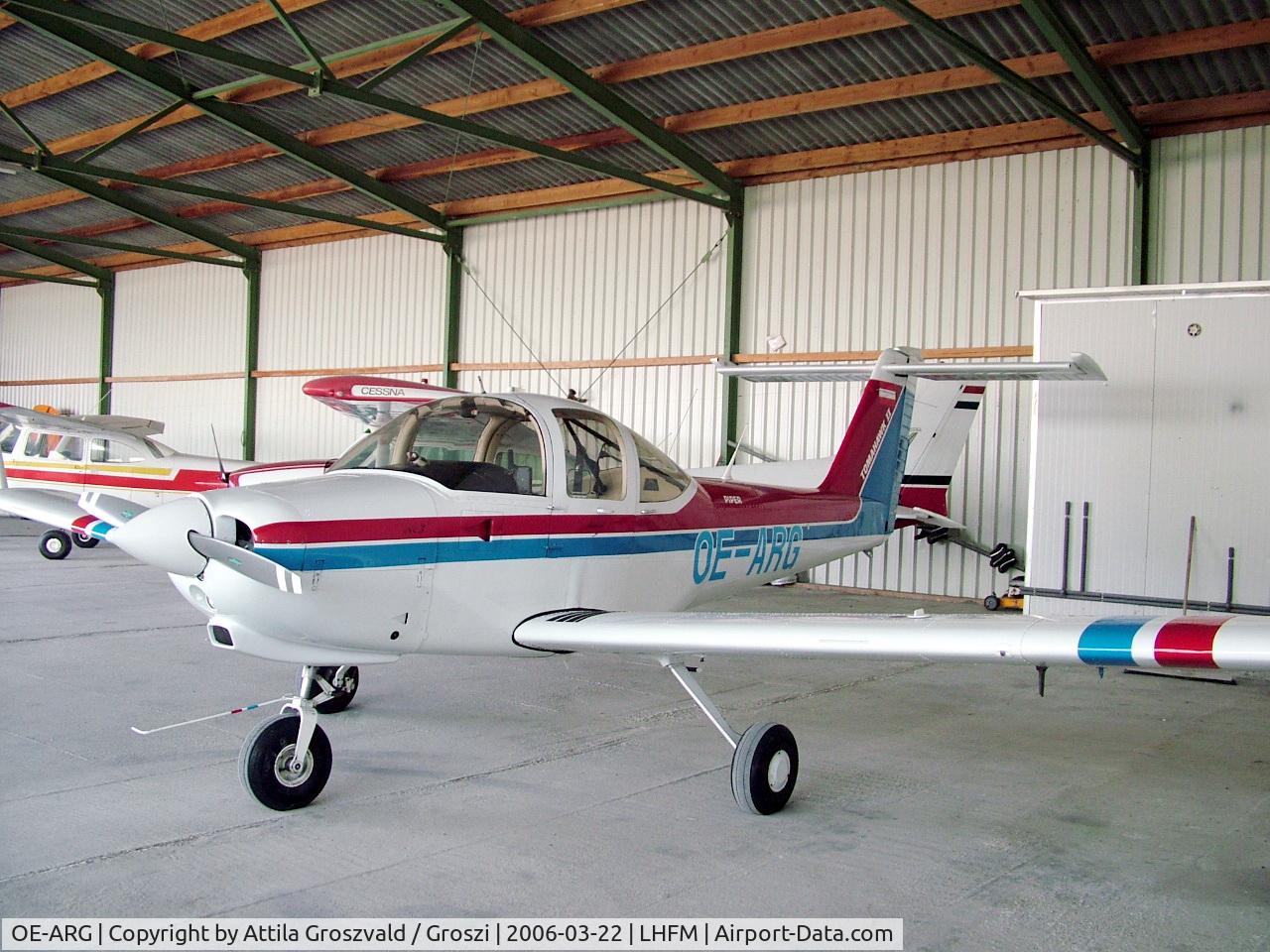 OE-ARG, Piper PA-38-112 Tomahawk Tomahawk C/N 38-81A0102, Fertöszentmiklos / Meidl Airport / LHFM - Hungary