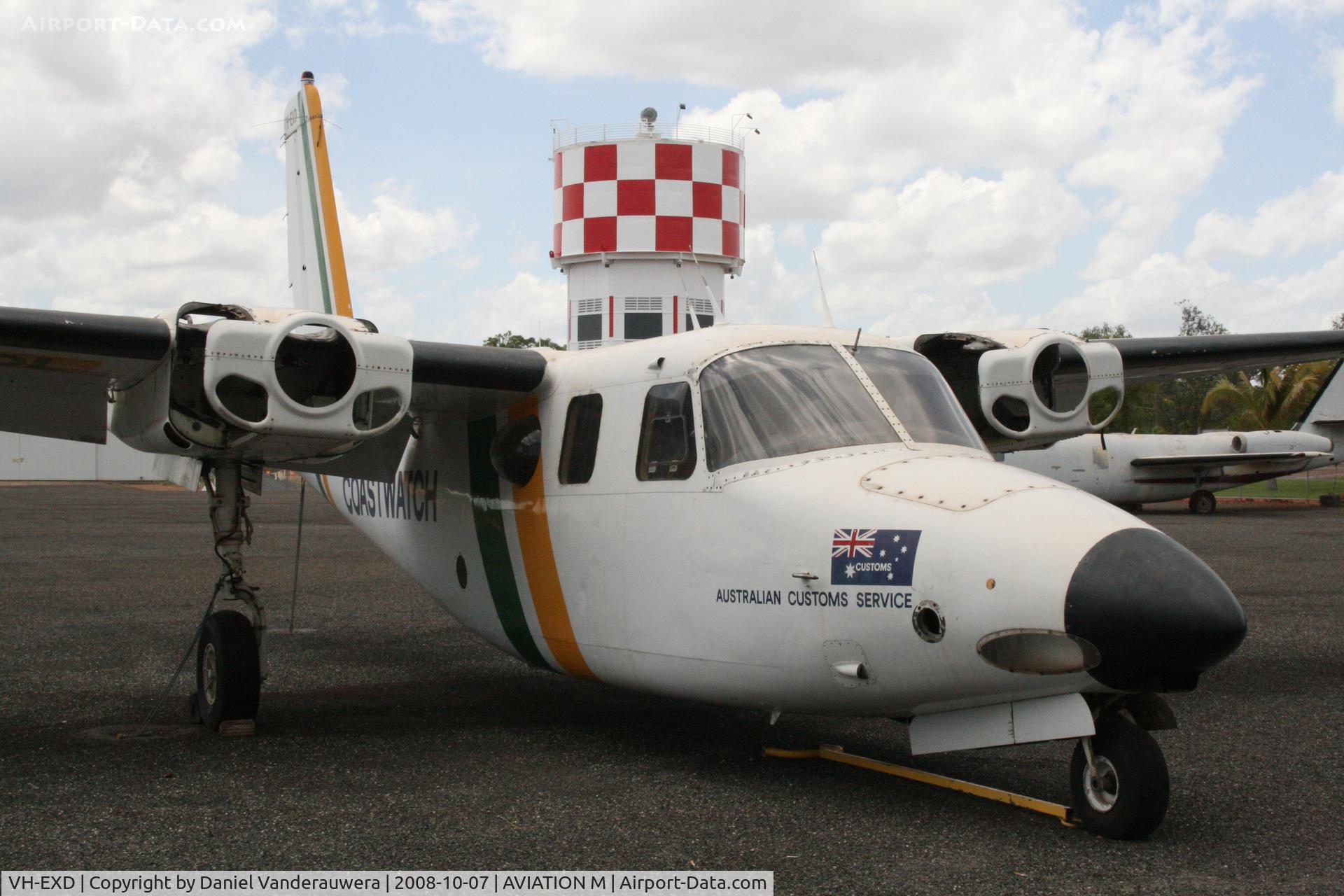 VH-EXD, Rockwell Shrike Commander 500 C/N 1639-3, Displayed in Austalian Aviation Heritage Centre - Winnellie NT