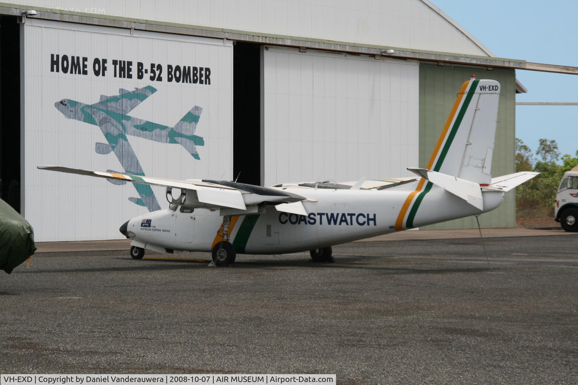 VH-EXD, Rockwell Shrike Commander 500 C/N 1639-3, Displayed in Austalian Aviation Heritage Centre - Winnellie NT