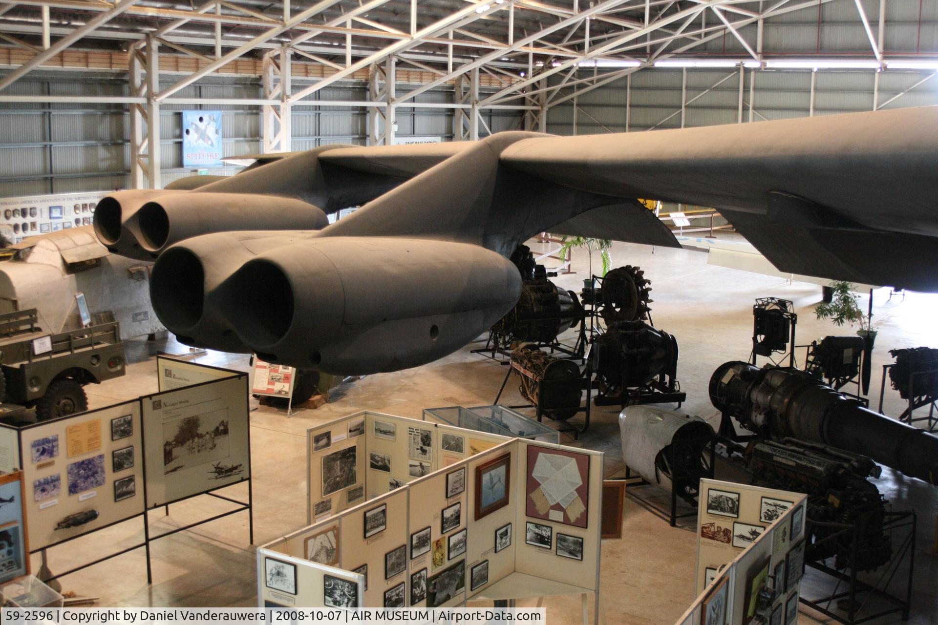 59-2596, 1959 Boeing B-52G Stratofortress C/N 464359, Displayed in AAHC - Winnellie NT