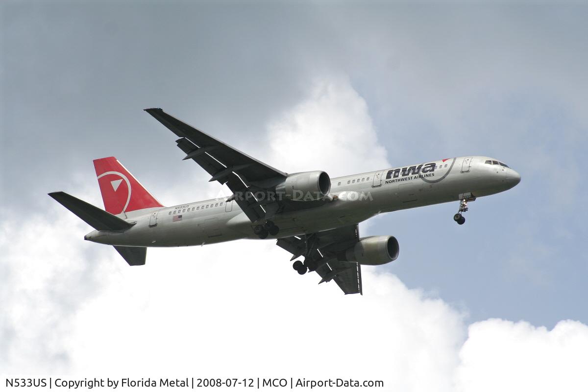 N533US, 1988 Boeing 757-251 C/N 24264, Northwest 757-200