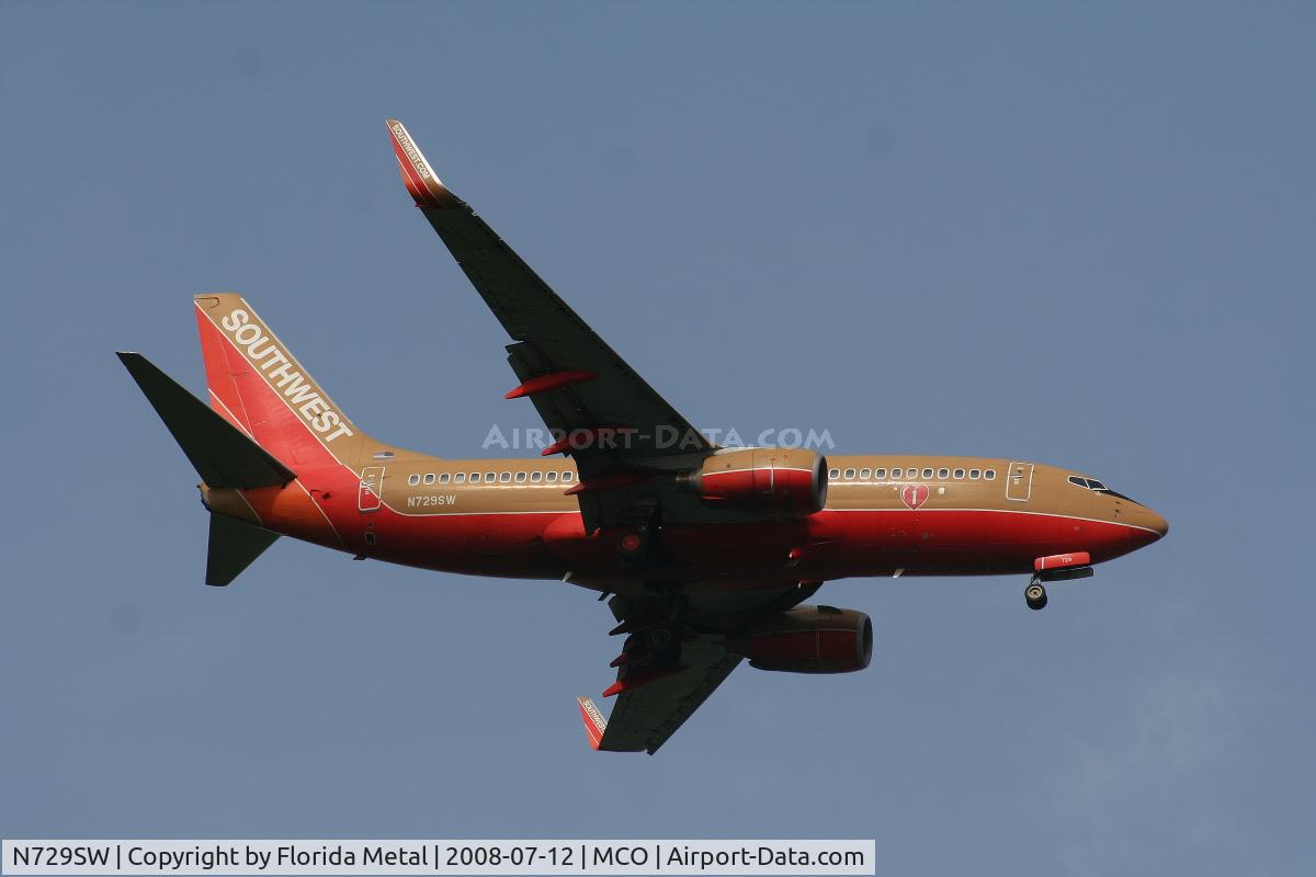 N729SW, 1999 Boeing 737-7H4 C/N 27861, Southwest 737-700