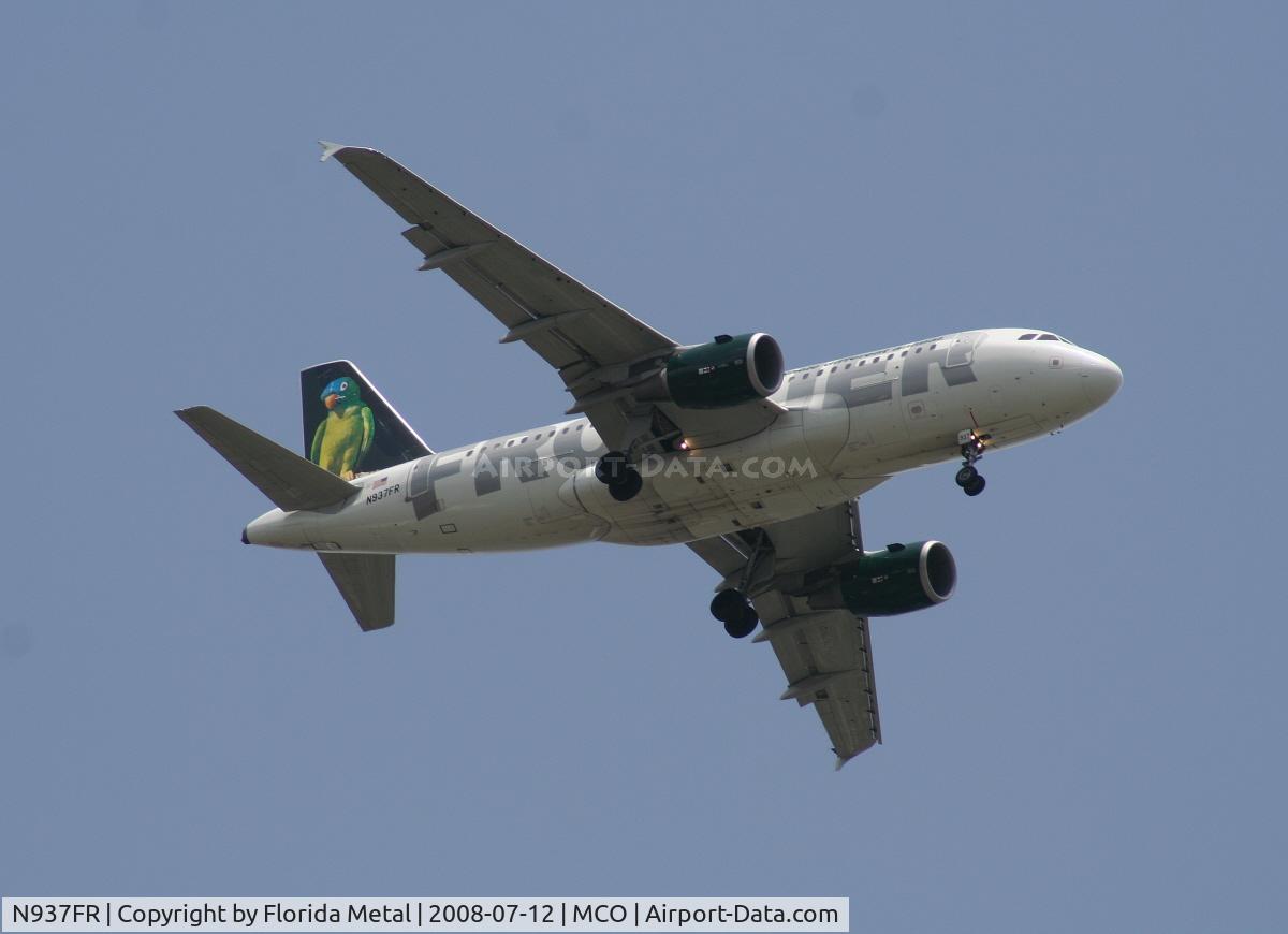 N937FR, 2005 Airbus A319-111 C/N 2400, Frontier 