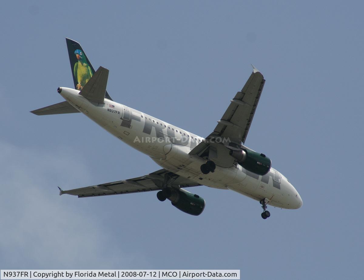 N937FR, 2005 Airbus A319-111 C/N 2400, Frontier 