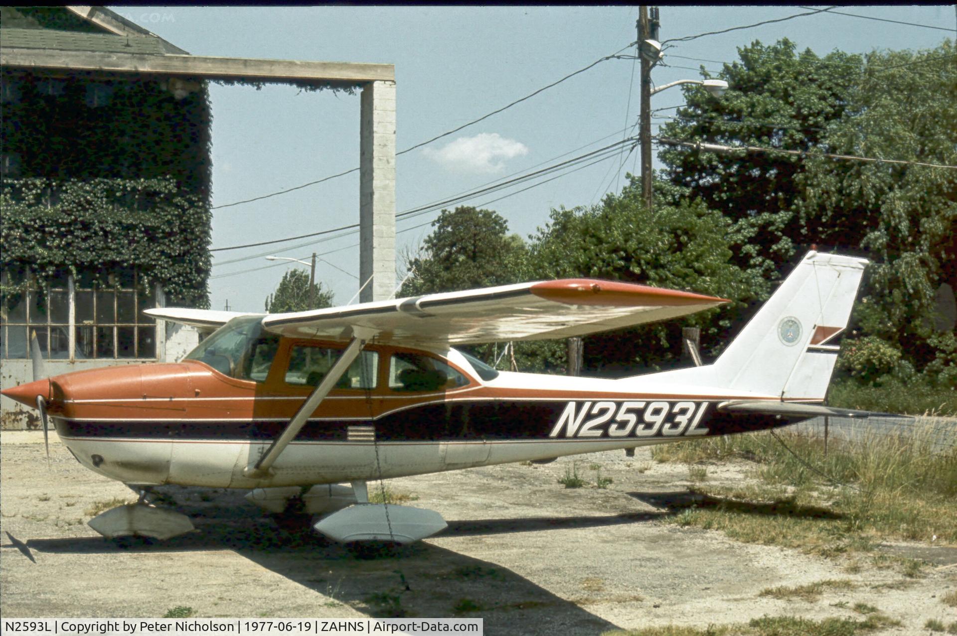 N2593L, 1967 Cessna 172H C/N 17255793, This Cessna Skyhawk at Zahns Airport, Amityville, NY was used on Civil Air Patrol in 1977 - airfield later closed in 1980.