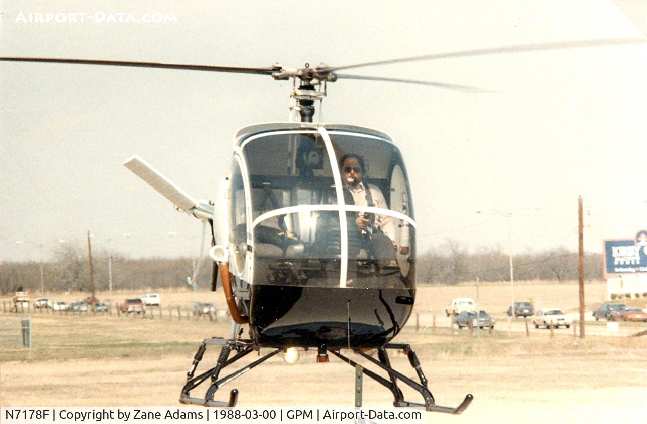 N7178F, Hughes 269C C/N 390777, Hughes 269 at Grand Prairie Municipal
